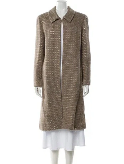 Pre-owned Chanel Vintage 2000 Coat In Brown