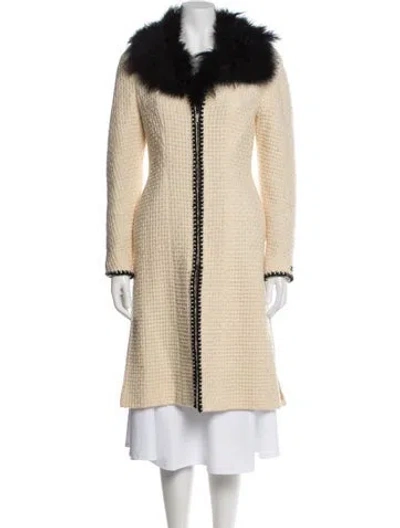Pre-owned Chanel Vintage 2000 Coat In Neutral