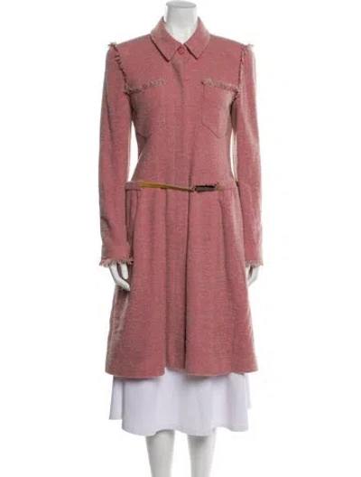 Pre-owned Chanel Vintage 2000 Coat In Pink