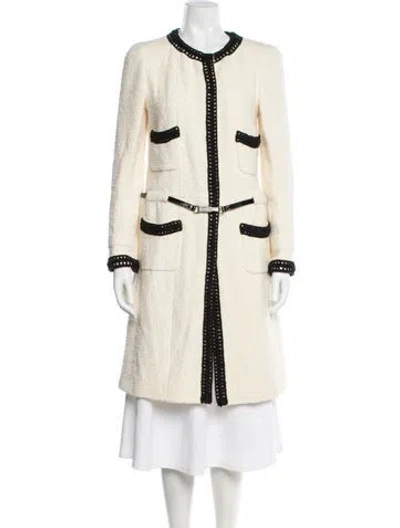 Pre-owned Chanel Vintage 2000 Coat In White