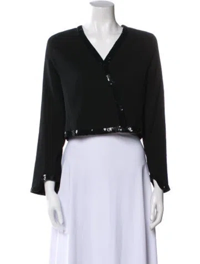 Pre-owned Chanel Vintage 2000 Evening Jacket In Black