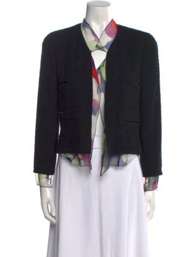Pre-owned Chanel Vintage 2000 Evening Jacket In Black