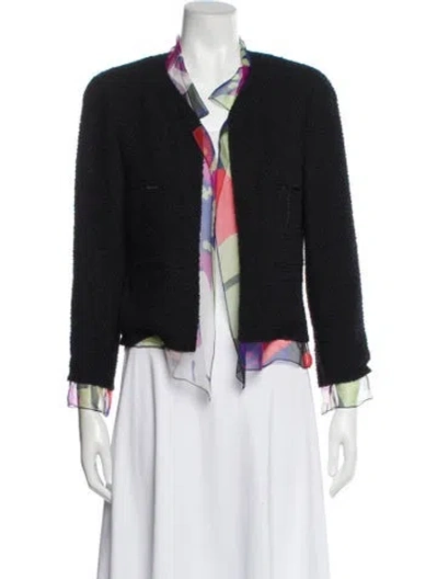 Pre-owned Chanel Vintage 2000 Evening Jacket In Black