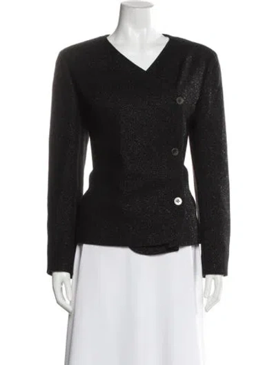 Pre-owned Chanel Vintage 2000 Evening Jacket In Black