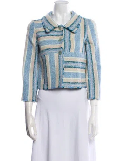 Pre-owned Chanel Vintage 2000 Evening Jacket In Blue