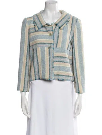 Pre-owned Chanel Vintage 2000 Evening Jacket In Blue