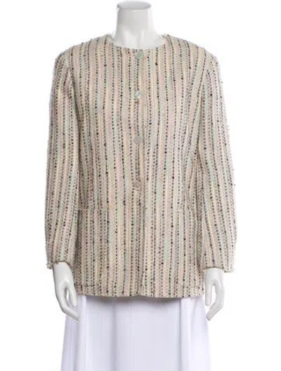 Pre-owned Chanel Vintage 2000 Evening Jacket In Neutral
