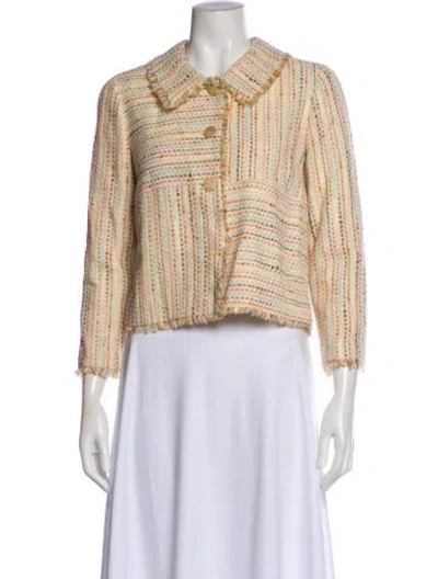 Pre-owned Chanel Vintage 2000 Evening Jacket In Neutral