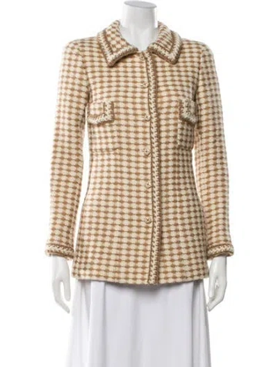 Pre-owned Chanel Vintage 2000 Evening Jacket In Neutral