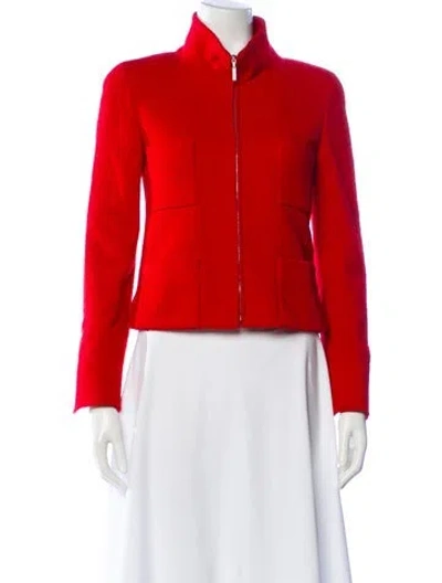 Pre-owned Chanel Vintage 2000 Evening Jacket In Red