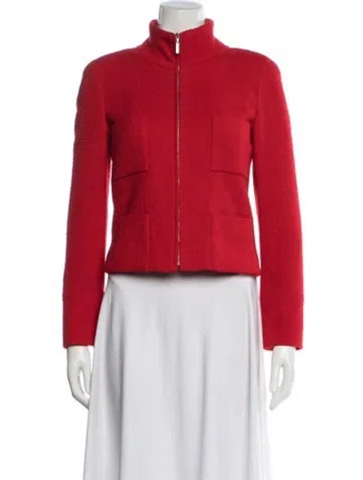 Pre-owned Chanel Vintage 2000 Evening Jacket In Red