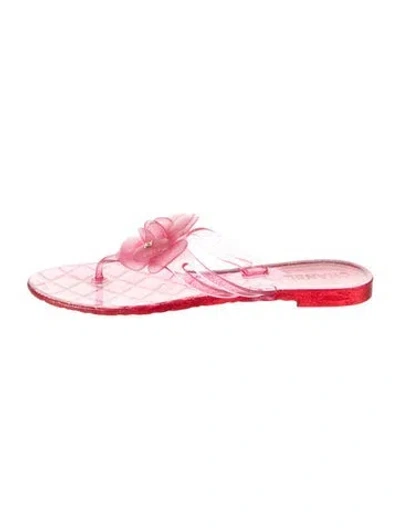 Pre-owned Chanel Vintage 2000's Flip Flops In Pink