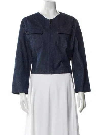 Pre-owned Chanel Vintage 2000 Jacket In Blue