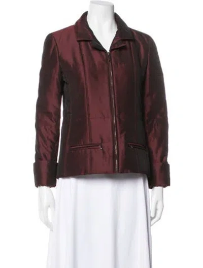 Pre-owned Chanel Vintage 2000 Jacket In Burgundy