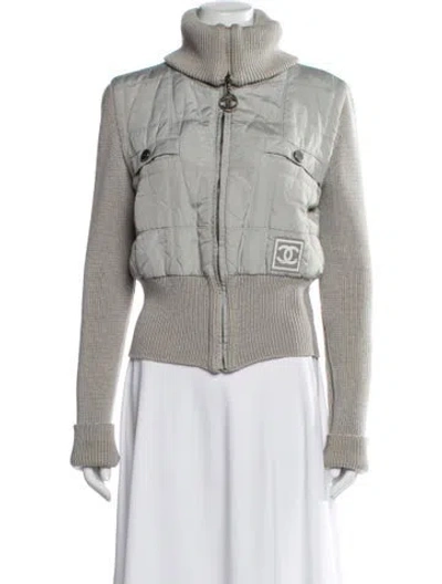 Pre-owned Chanel Vintage 2000 Jacket In Gray