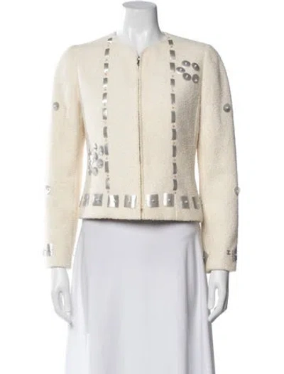 Pre-owned Chanel Vintage 2000 Jacket In Neutral