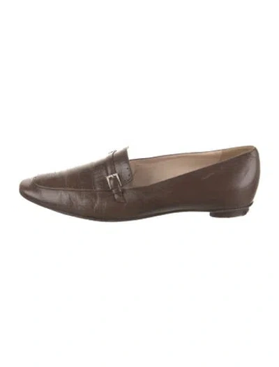 Pre-owned Chanel Vintage 2000's Loafers In Brown