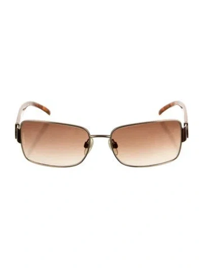 Pre-owned Chanel Vintage 2000's Sunglasses In Brown