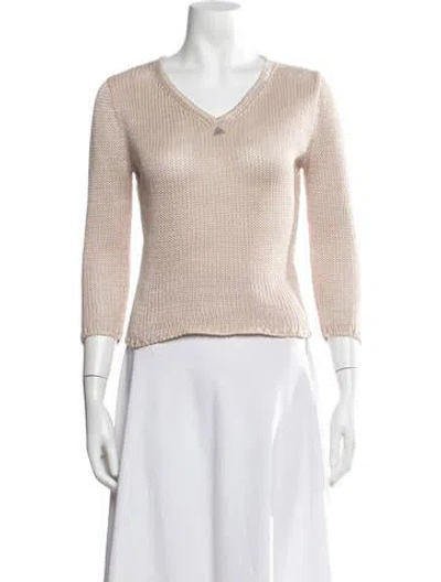 Pre-owned Chanel Vintage 2000 Sweater In Neutrals