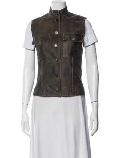 Pre-owned Chanel Vintage 2000 Vest In Brown