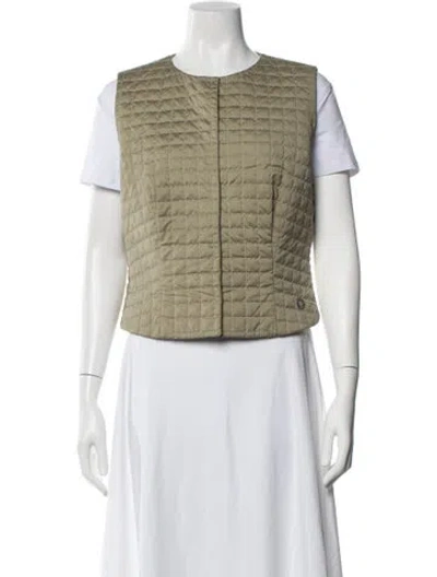 Pre-owned Chanel Vintage 2000 Vest In Green