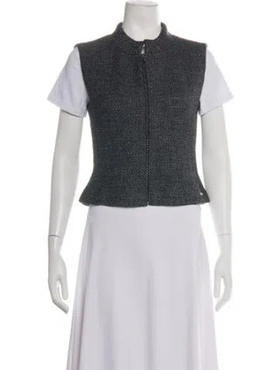 Pre-owned Chanel Vintage 2000 Vest In Grey