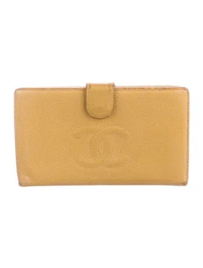 Pre-owned Chanel Vintage 2000-2002 French Purse In Neutral