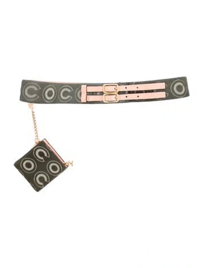 Pre-owned Chanel Vintage 2001 Belt In Green