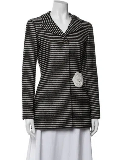 Pre-owned Chanel Vintage 2001 Blazer In Black
