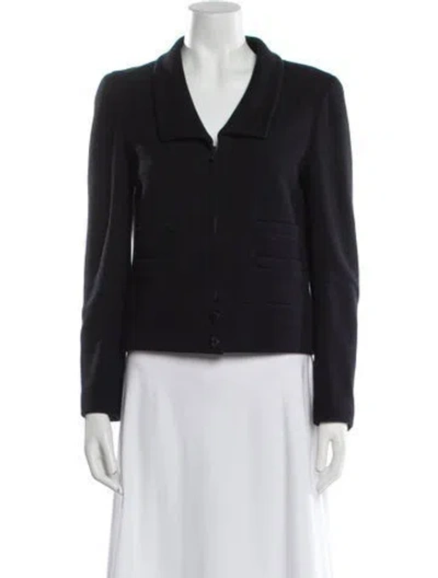 Pre-owned Chanel Vintage 2001 Blazer In Blue