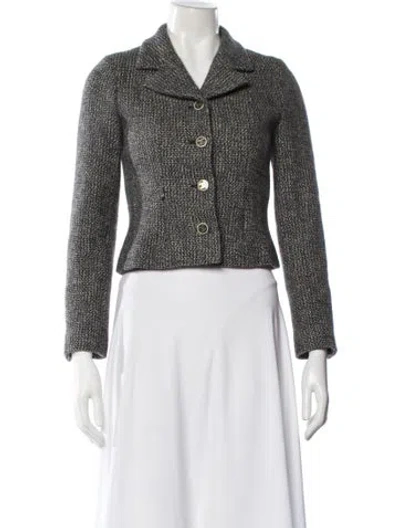 Pre-owned Chanel Vintage 2001 Blazer In Blue