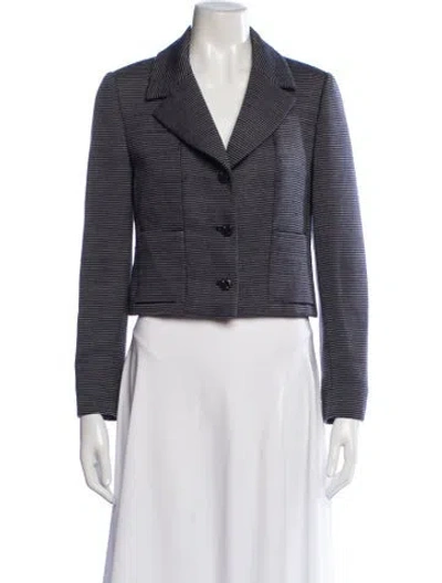 Pre-owned Chanel Vintage 2001 Blazer In Blue
