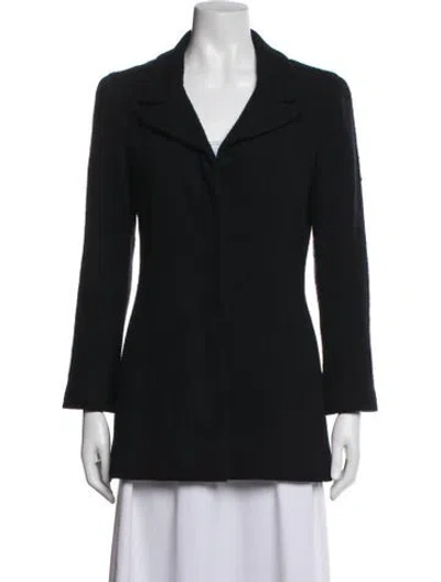 Pre-owned Chanel Vintage 2001 Blazer In Blue