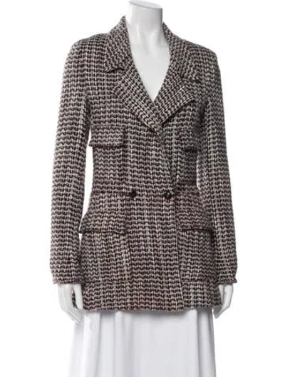 Pre-owned Chanel Vintage 2001 Blazer In Brown