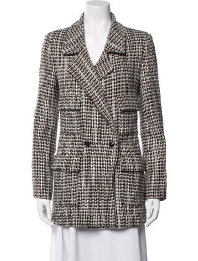 Pre-owned Chanel Vintage 2001 Blazer In Brown