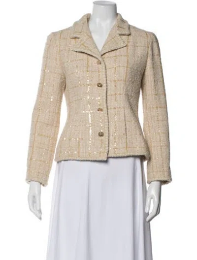 Pre-owned Chanel Vintage 2001 Blazer In Neutral