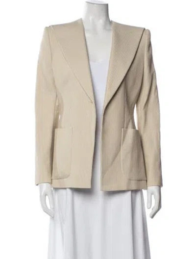 Pre-owned Chanel Vintage 2001 Blazer In Neutral