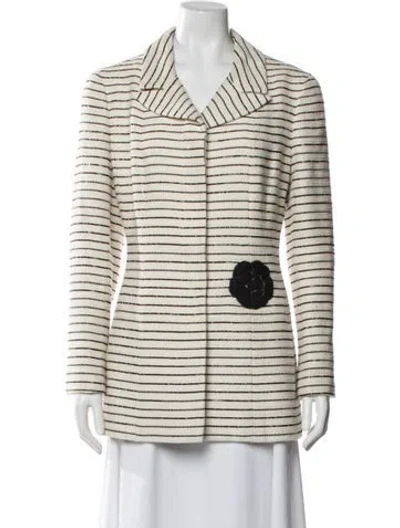 Pre-owned Chanel Vintage 2001 Blazer In Neutral