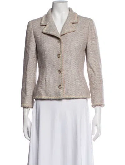 Pre-owned Chanel Vintage 2001 Blazer In Neutrals