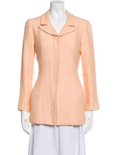Pre-owned Chanel Vintage 2001 Blazer In Orange