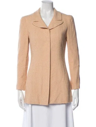 Pre-owned Chanel Vintage 2001 Blazer In Orange