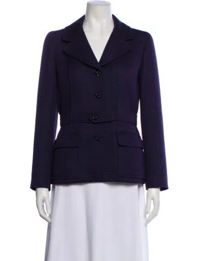 Pre-owned Chanel Vintage 2001 Blazer In Purple