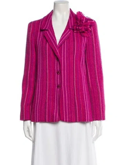 Pre-owned Chanel Vintage 2001 Blazer In Purple