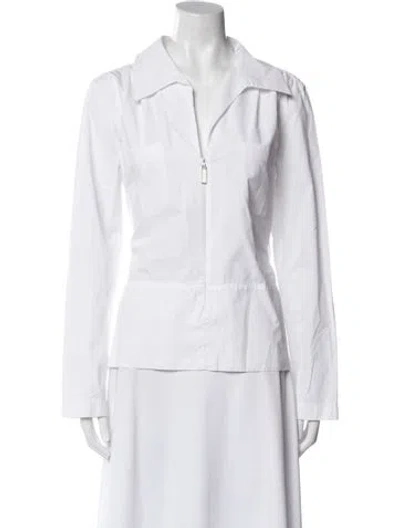 Pre-owned Chanel Vintage 2001 Blouse In White