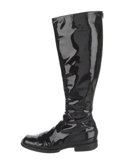 Pre-owned Chanel Vintage 2001 Boots In Black