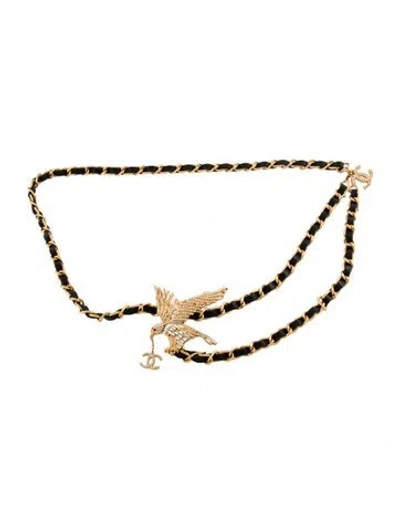 Pre-owned Chanel Vintage 2001 Chain-link Belt In Gold