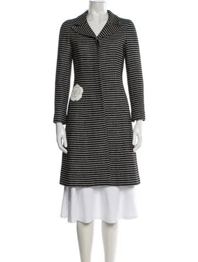 Pre-owned Chanel Vintage 2001 Coat In Black