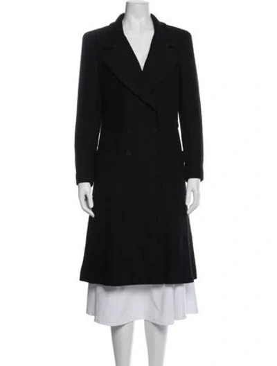 Pre-owned Chanel Vintage 2001 Coat In Black