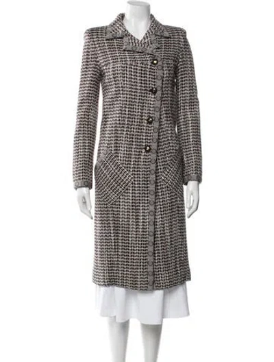 Pre-owned Chanel Vintage 2001 Coat In Brown/neutrals