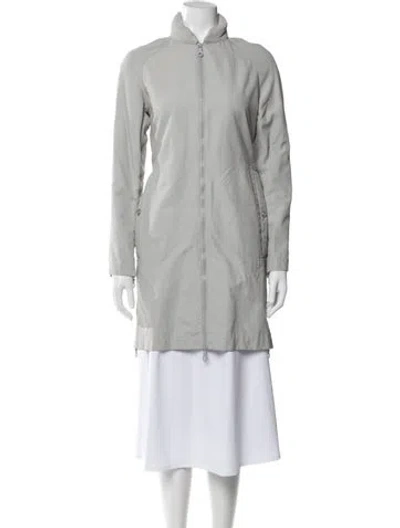 Pre-owned Chanel Vintage 2001 Coat In Gray